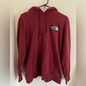 Woman's L Burgundy The North Face hoodie